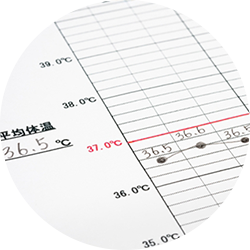 基礎体温の分析をおこなっています